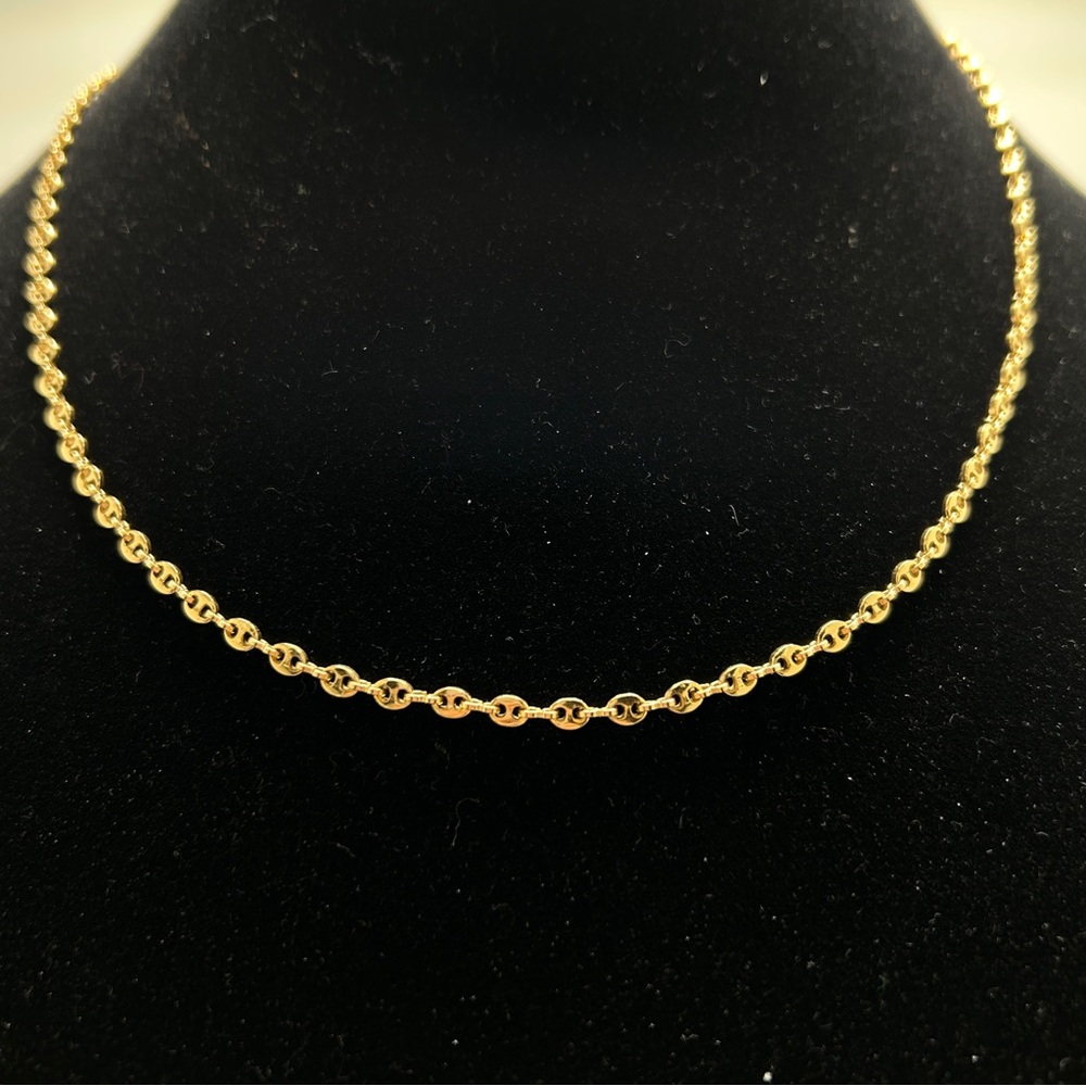Monet, Gold Alyssa Necklace, 20”, Mariners Link, Vintage, New Old Stock, NWT